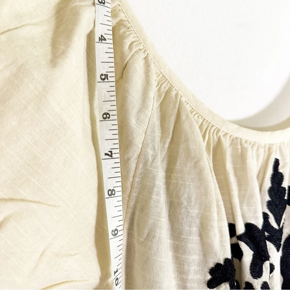 NWT $148 Free People x Revolve Fiona Embroidered Mini Dress Ivory Size Small